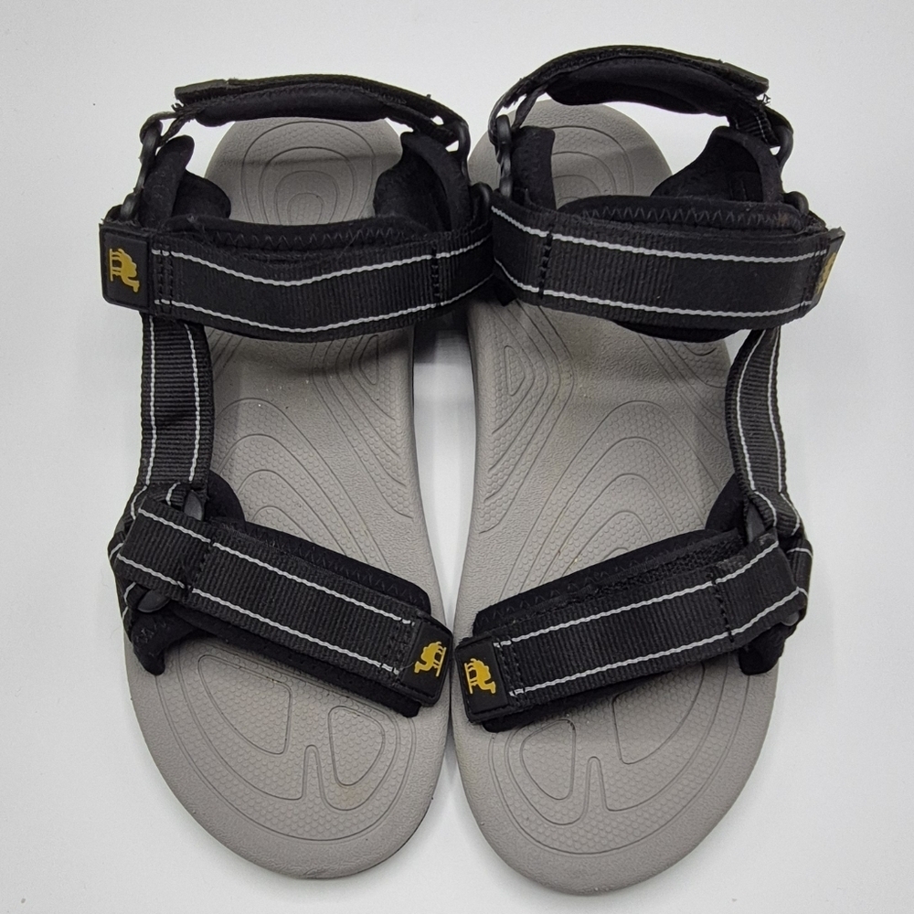 Men's Black Sport Strap Sandals - Lightweight Comfort
